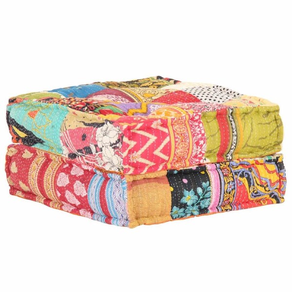 Pouffe 60x70x36 cm Patchwork Fabric vidaXL
