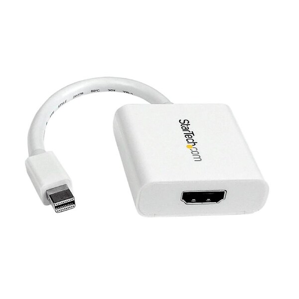 Star Tech Mini DisplayPort To HDMI Video Adapter Converter 1080p WHT For PC/Mac