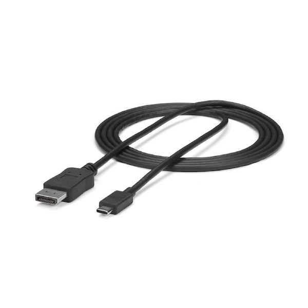 Star Tech 1.8m BLK USB C To DisplayPort 1.2 Cable 21.6Gbps 4K/60Hz For PC/Laptop