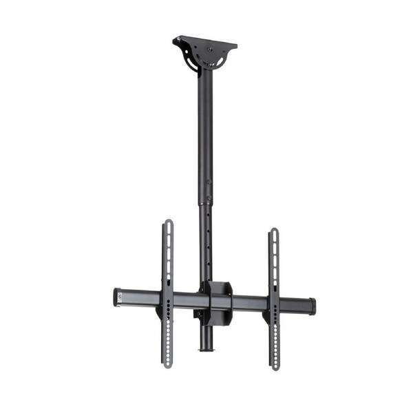 Star Tech Adjustable Pole Full Motion Ceiling TV Mount for 32-75in 50kg Display
