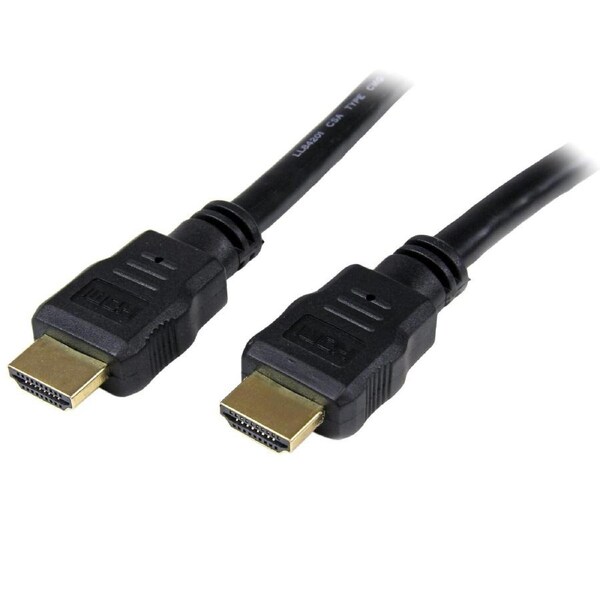 Star Tech 4K x 2K HDMI High Speed 2 Male Connector Cable f/ A/V Devices 5m Black