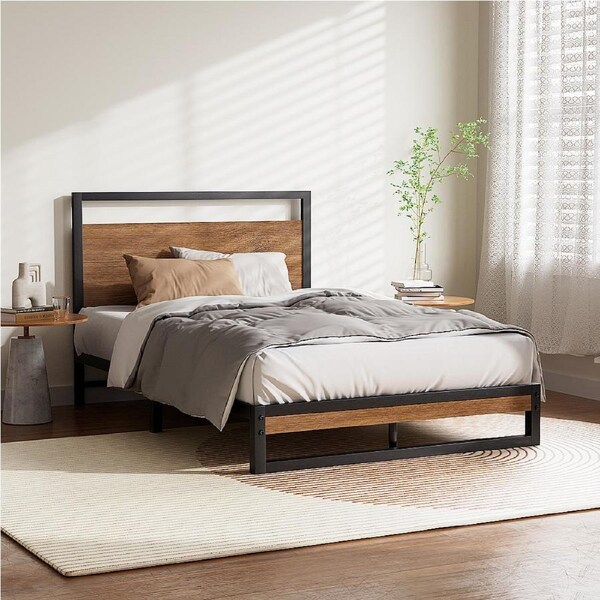 Artiss Metal Bed Frame King Single 210x115CM DANE