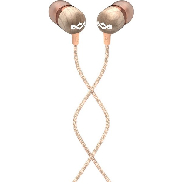 House Of Marley EM-JE041-CPB Smile Jamaica Wood In-Ear Headset Earphones w/ Mic