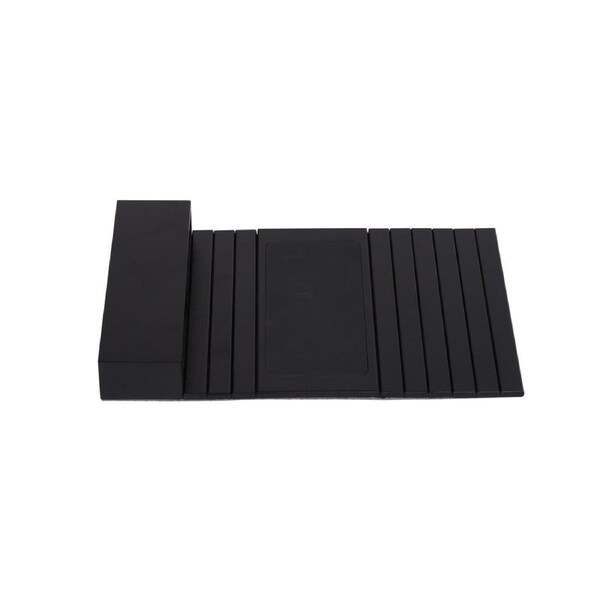 Sherwood Home Flexible Bamboo Sofa Armrest Tray with Remote Pocket Caddy Organiser - 46x32x6cm