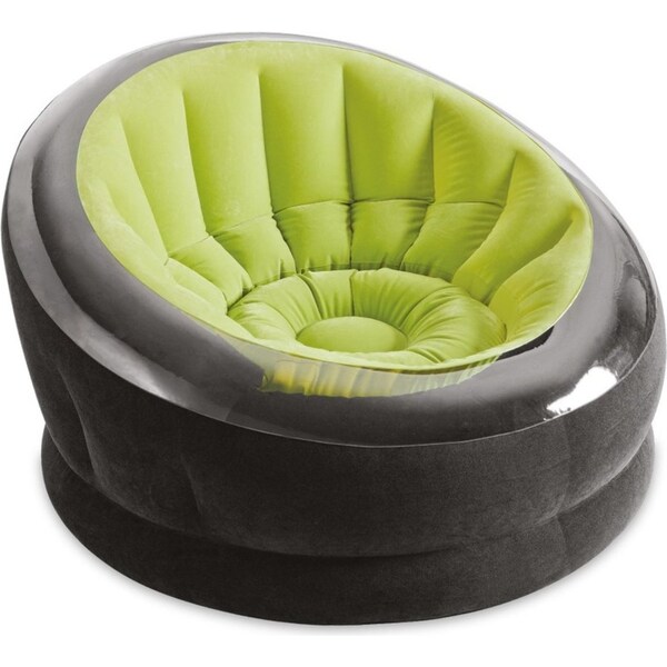 Intex Empire Green Chair 112x109x69cm Inflatable Indoor/Outdoor Sofa Lounge Seat