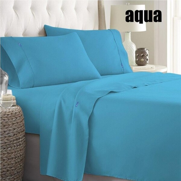Ramesses Bamboo Embossed Thermal Sheet Set 2000TC Single / Silver