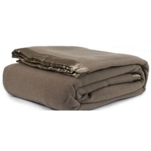 Jason Australia Wool Blanket - Taupe Single/Double