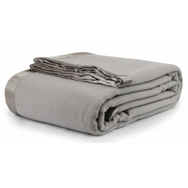 Jason Wool Blanket Silver - Single/Double
