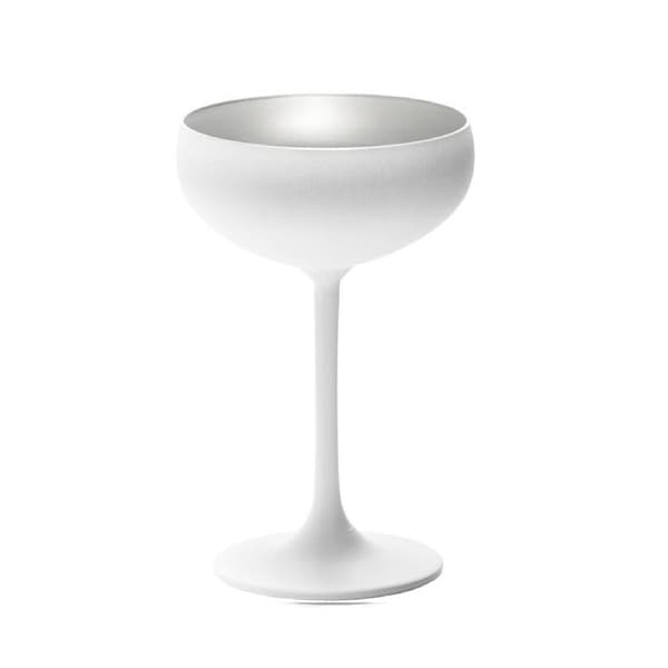 Stolzle Olympic Champagne Coupe 230 ml White/Silver X 6
