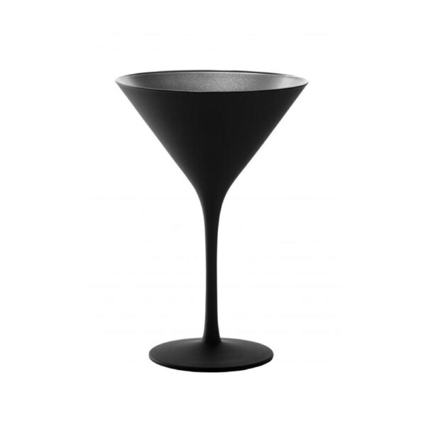 Stolzle Olympic Cocktail Glass 240 ml Black/Silver X 6