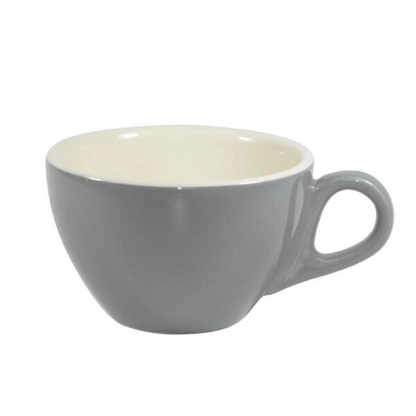 Brew-French Grey/White Latte Cup 280Ml x 6