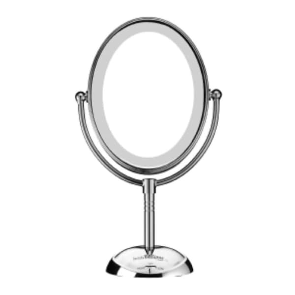 Double Sided Halo Makeup Mirror with LED lights