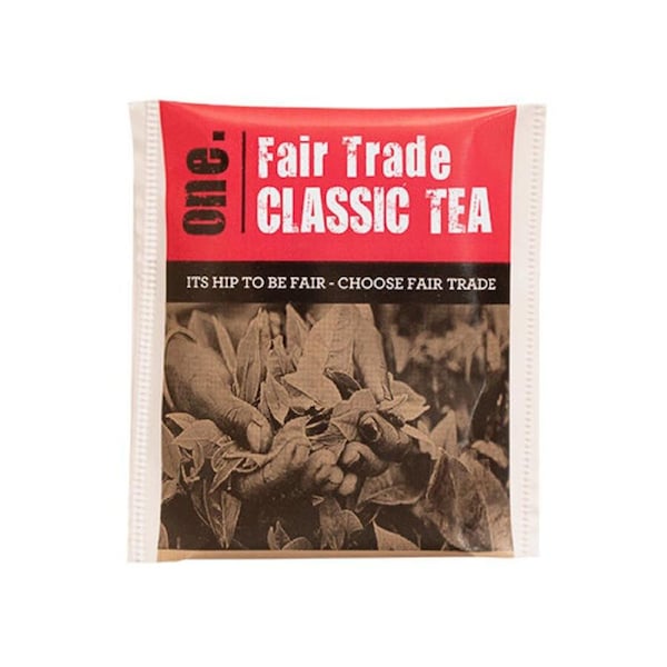 500 x One Fairtrade Overwrapped Black Tea Bag Sachets