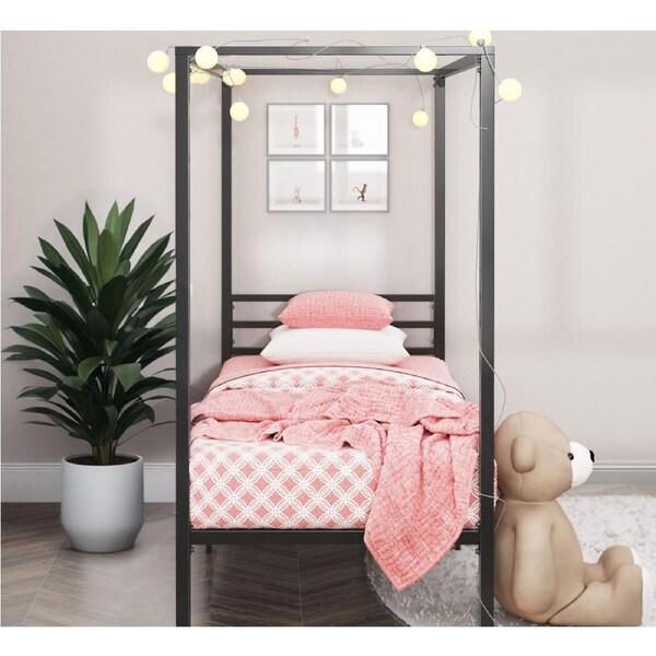 Zinus Single Bed Frame Canopy Metal