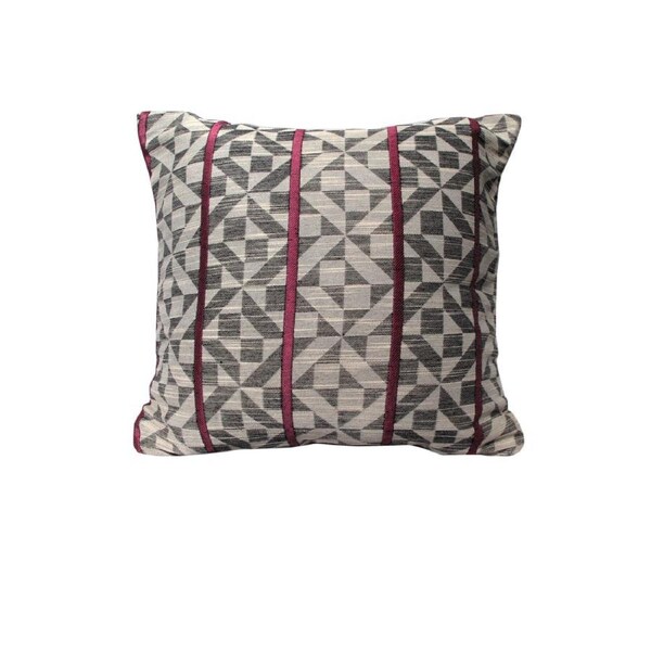 Checks Cushion Cover Plum by Home Innovations