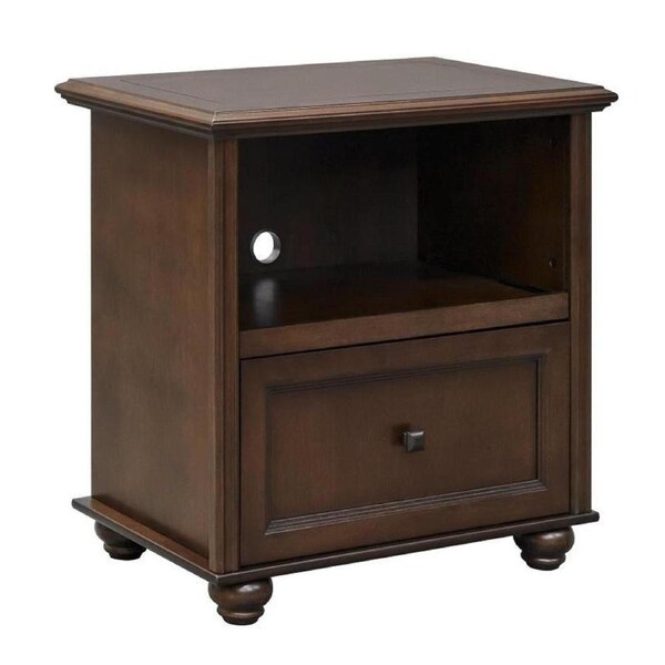 Maestro Furniture Stanford Printer Cart Filing Cabinet Office Storage - Walnut