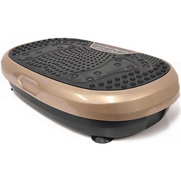 Social Hike Gold Mini Vibration Plate - Vibrating Exercise Machine Platform