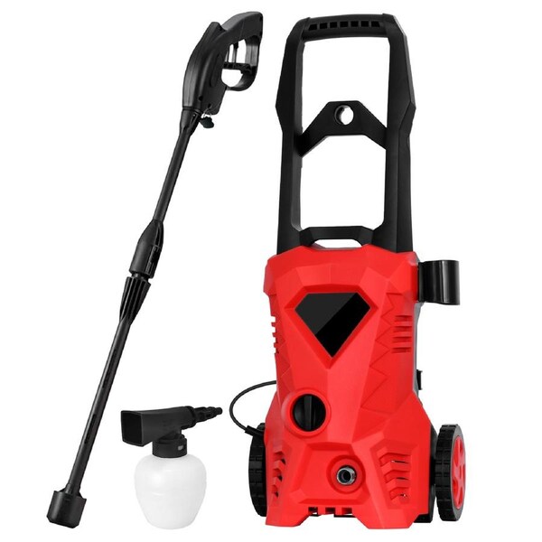 Advwin 3500PSI High Pressure Washer Electric Spray Gun Machine Adjustable High Pressure Spray Gun (2000 Watts, 240 Bar, 6m High Pressure Hose, Red)