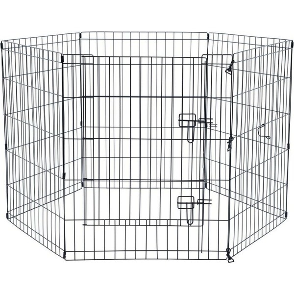 Large Pet Play Pen Metal Cage Ring Rabbit Puppy Indoor Outdoor Playground Fences