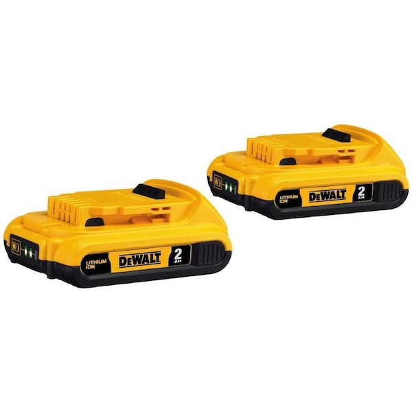 2 X BRAND NEW GENUINE DEWALT XR 18V/20V 2.0AH LI-ION BATTERY DCB203
