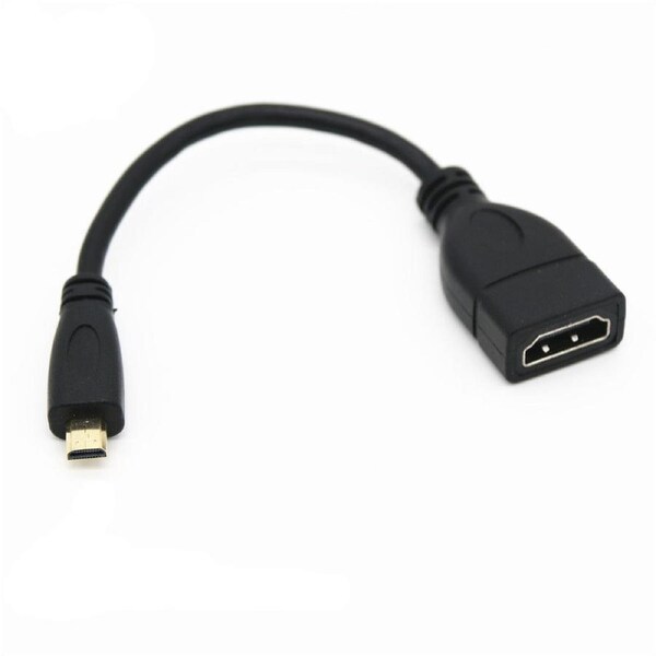 Micro HDMI Male Type-D to HDMI Female A Jack Adapter Cable Converter 1080P HD HDTV