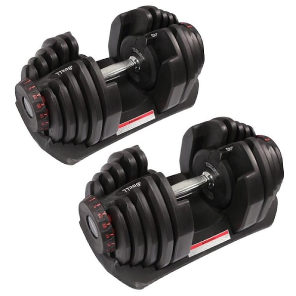 Fitness Master 80kg Adjustable Dumbbell Set Home GYM Exercise Equipment Weight 17 weights 2x 40kg
