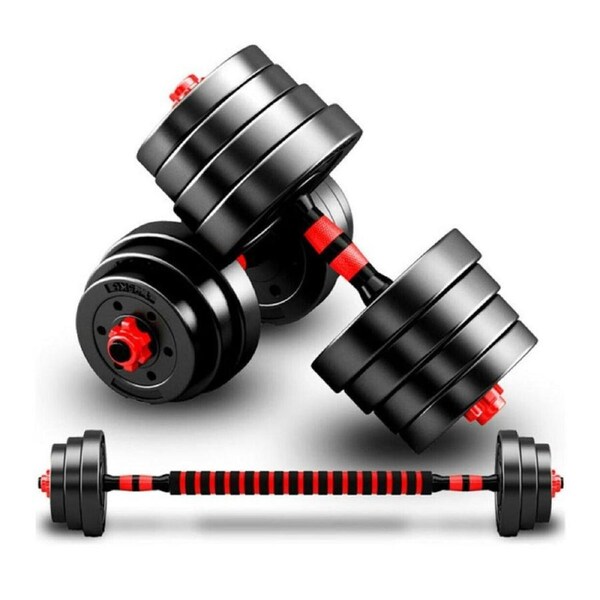 Fitness Master 40kg Adjustable Dumbbell Set Barbell Home GYM Exercise Weights