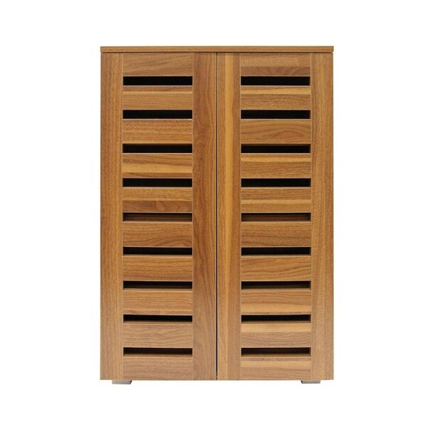 4 Tier Wooden Shoe Storage Cabinet Shoe Rack Shelf Organiser Cupboard for 20 Pairs Shoes