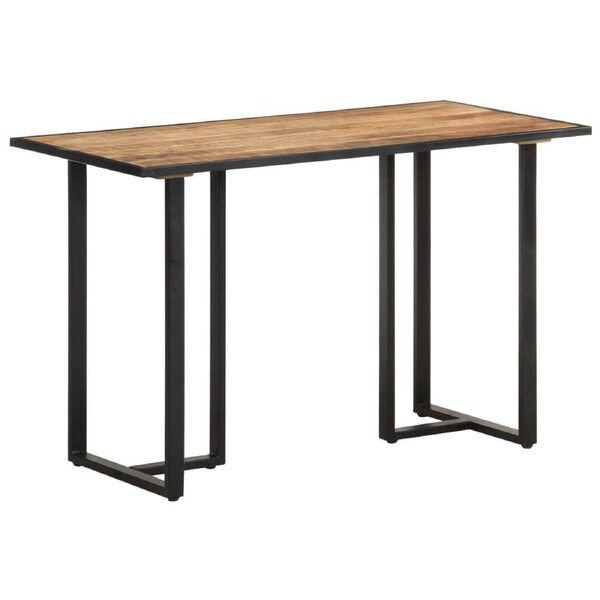 Dining Table 120 cm Rough Mango Wood vidaXL