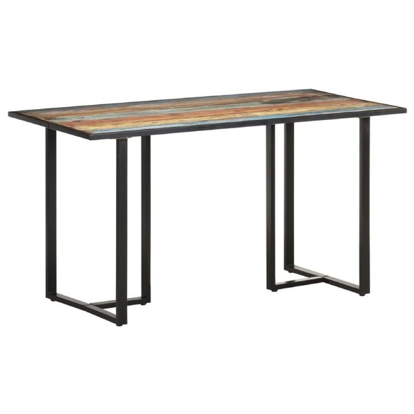 Dining Table 140 cm Solid Reclaimed Wood vidaXL