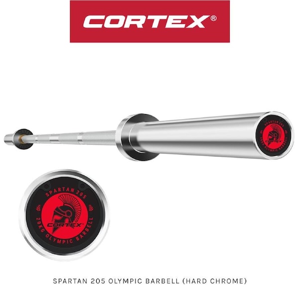 CORTEX SPARTAN205 7ft 20kg Olympic Barbell (Hard Chrome)
