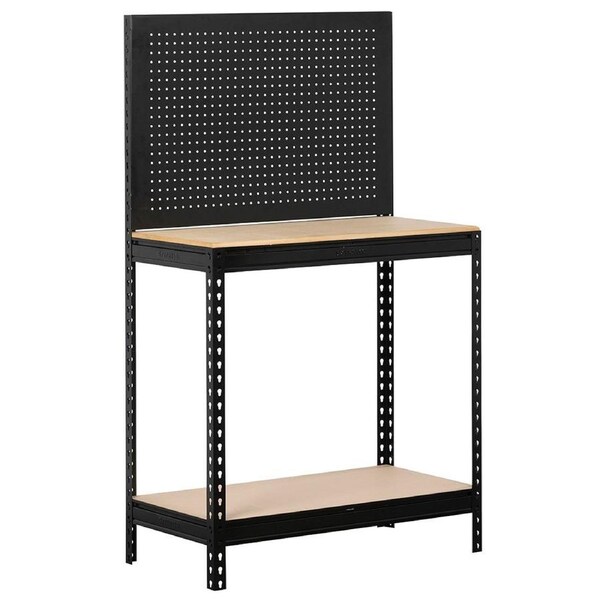 Stratco Rivet-Lock Workbench with Peg Board 900 X 900 X 450mm