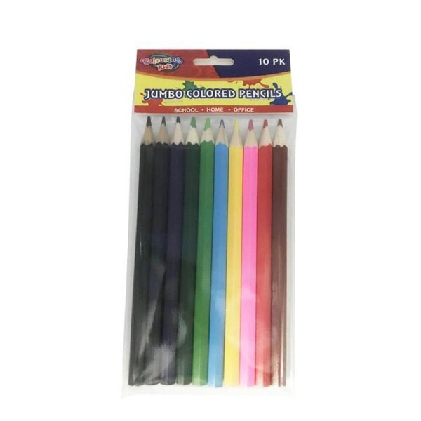 100pcs Jumbo Colouring Pencil Coloured Arts Drawing Sketching Kids Color School