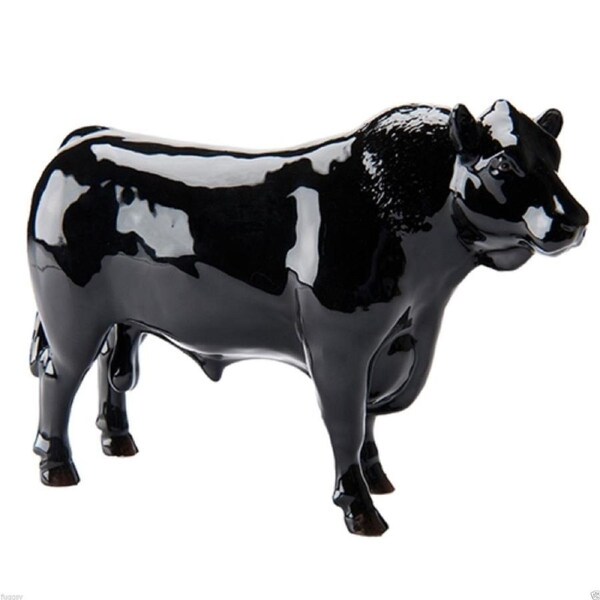 John Beswick - Bull Black Aberdeen Angus Figurine 13cm