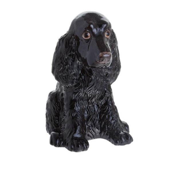 John Beswick - Dog Cocker Spaniel Black Money Bank 18cm