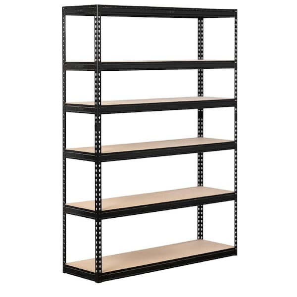 Rivet Lock 6 Shelf Kit 2100 x 1500 x 450mm DIY Assembly Powdercoated Steel