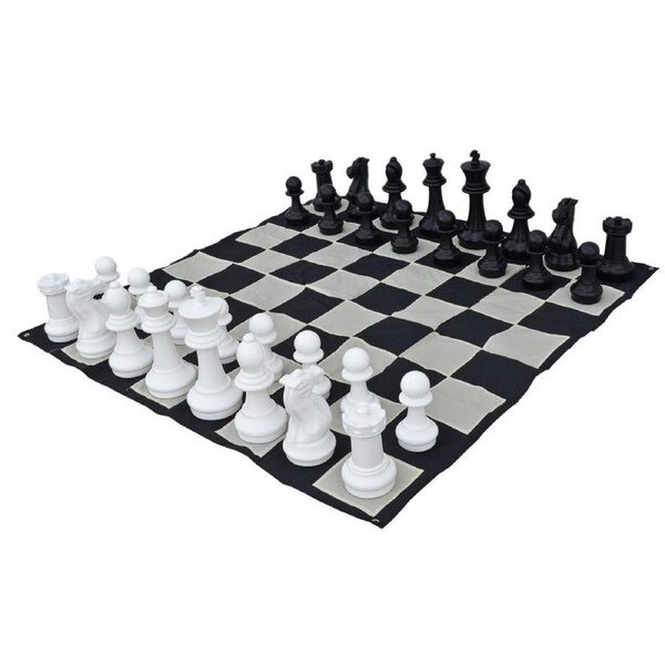 Premium 40cm (16 Inch) Giant Chess Pieces and Nylon Mat