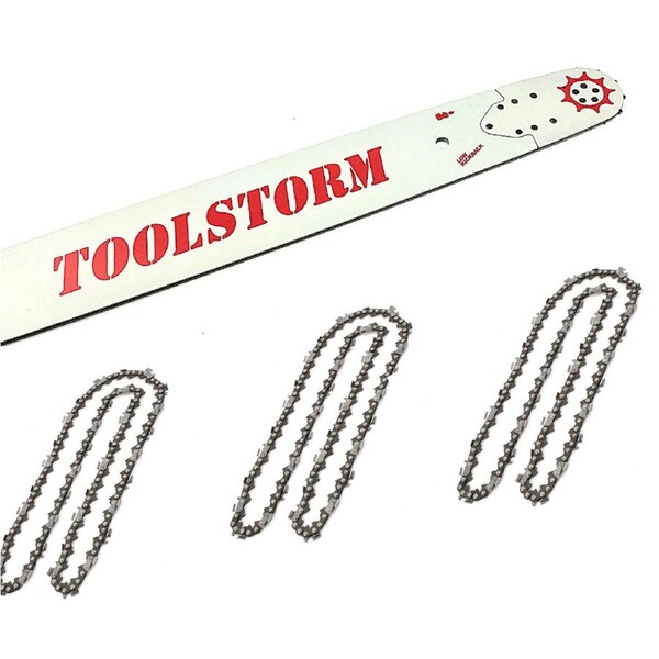24/25" TOOLSTORM Pro Chainsaw Bar &3chain for Stihl 3/8 063 84DL 066 MS660 MS390