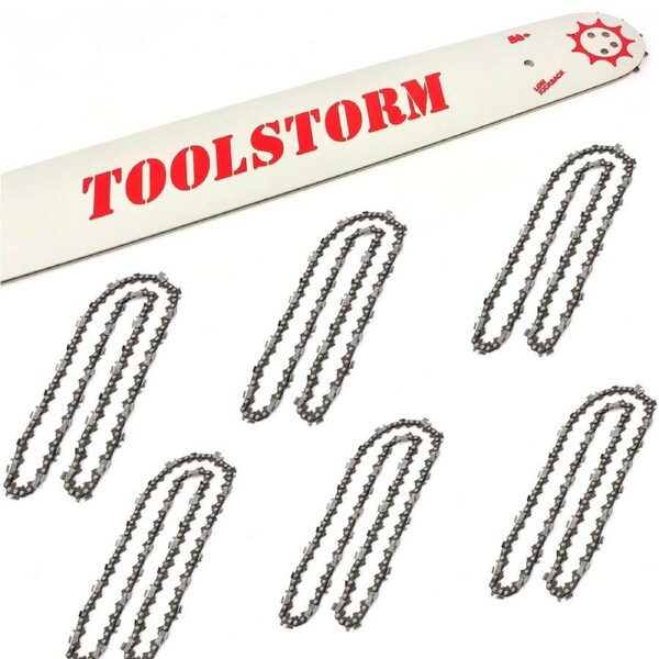 18" CHAINSAW BAR & 6 CHAINS COMBO FOR RYOBI 38cc 45cm 2-Stroke Chainsaw RCS3845
