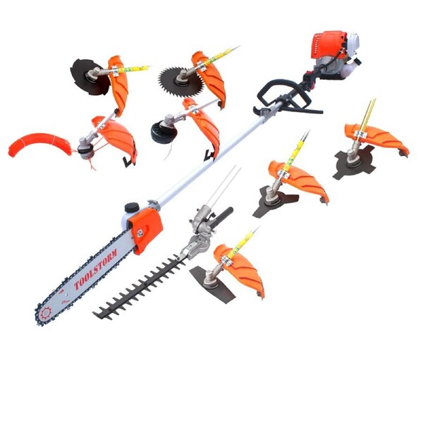 4-STROKE Pole Chainsaw Hedge Trimmer Brush Cutter Whipper Snipper Multi Tool Saw
