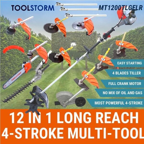 4-STROKE Chainsaw Hedge Trimmer Gras Edger BrushCutter Whipper Cultivator Tiller