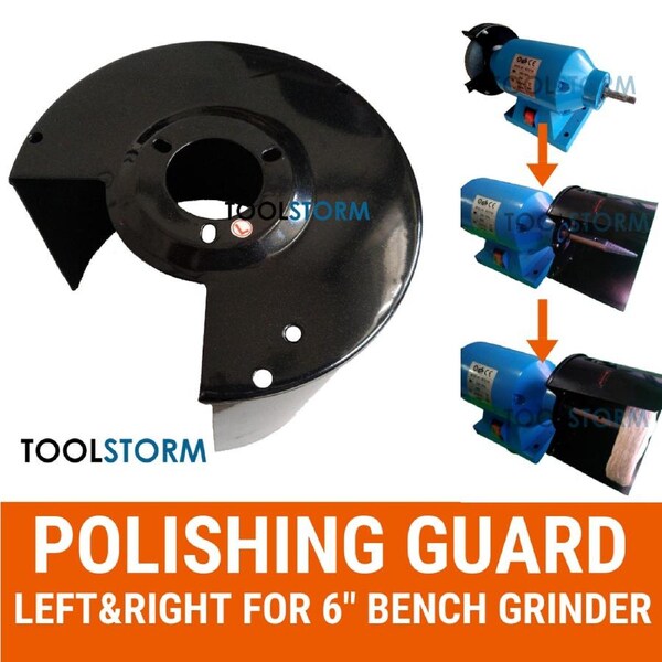 Buffer Hood Safety Guard L&R For 6" 150mm Bench Grinder Metal polishing buffing