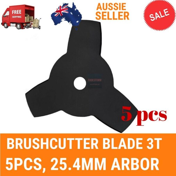5X BRUSHCUTTER 3T STEEL BLADES WHIPPER SNIPPER GRASS TRIMMER BRUSH CUTTER