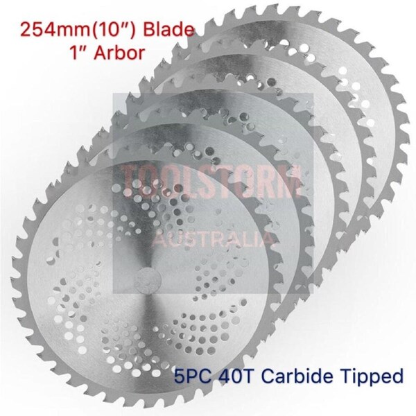 5X BRUSHCUTTER 40T TCT BLADES WHIPPER SNIPPER GRASS TRIMMER BRUSH CUTTER