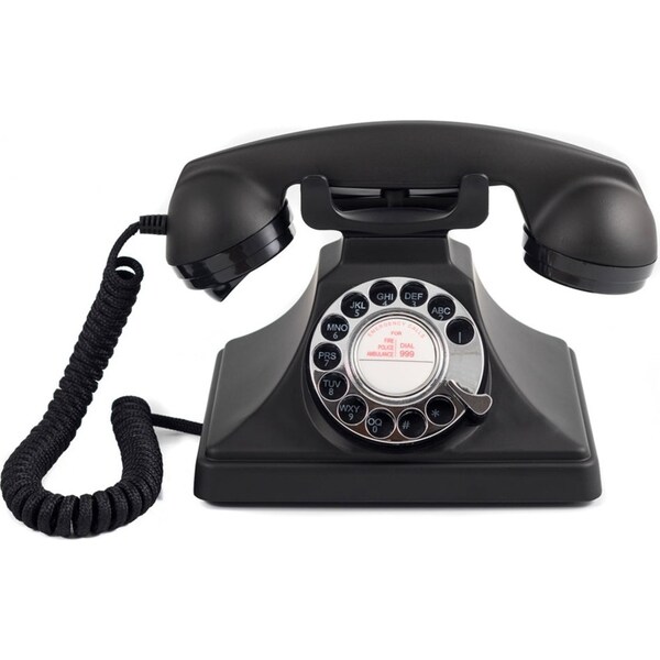 GPO Retro 200 Rotary Telephone - Black