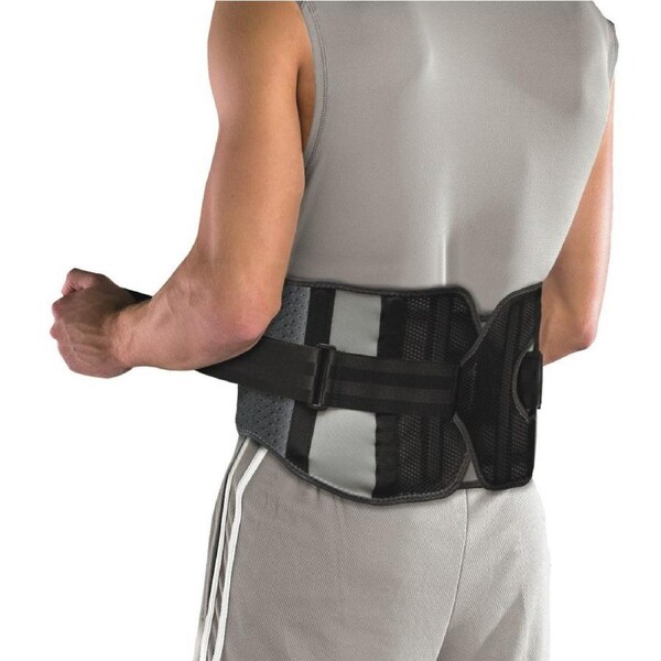 Mueller Adjust To Fit Back Brace Support Belt w/ Stays - Lumbar Back Pain Relief