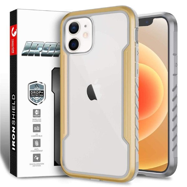 Zuslab iPhone 12 Mini Case Iron Shield Gold