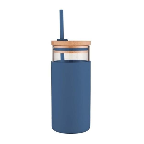 Glass Smoothie Tumbler 580ml Navy #12437