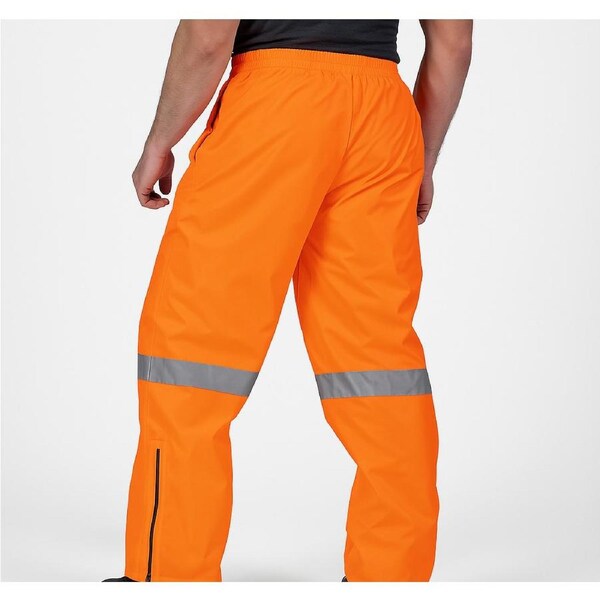 Huski Mens Tarmac Hi Vis Trousers Pants High Visibility Safety Pants - Orange 5XL (117cm)