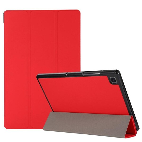 For Samsung Galaxy Tab A7 10.4in (2020) Case, Folio PU Leather Cover, Slim 3-Fold Magnetic Stand, Red